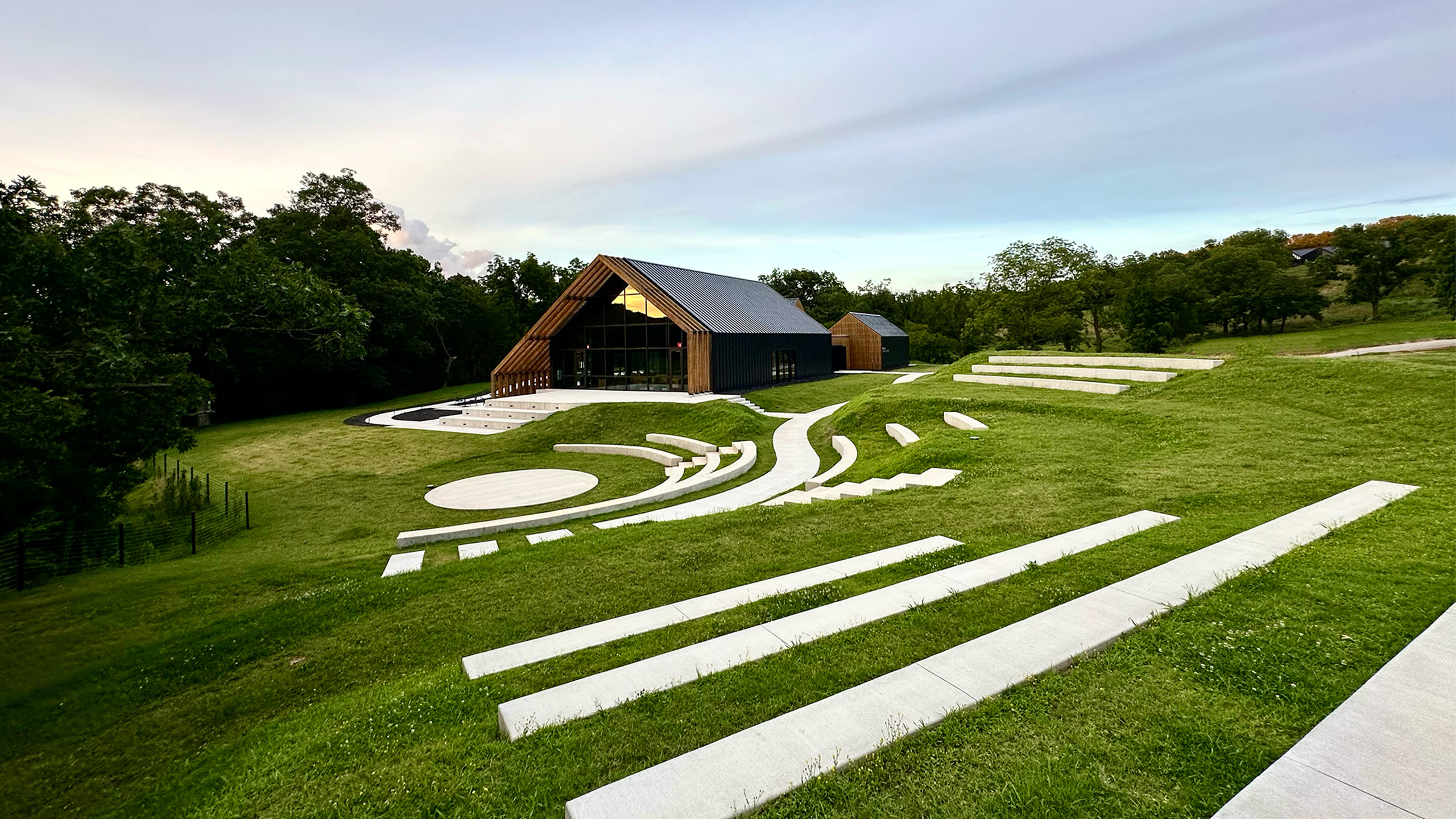 Amphitheater and campus landscape at UHP