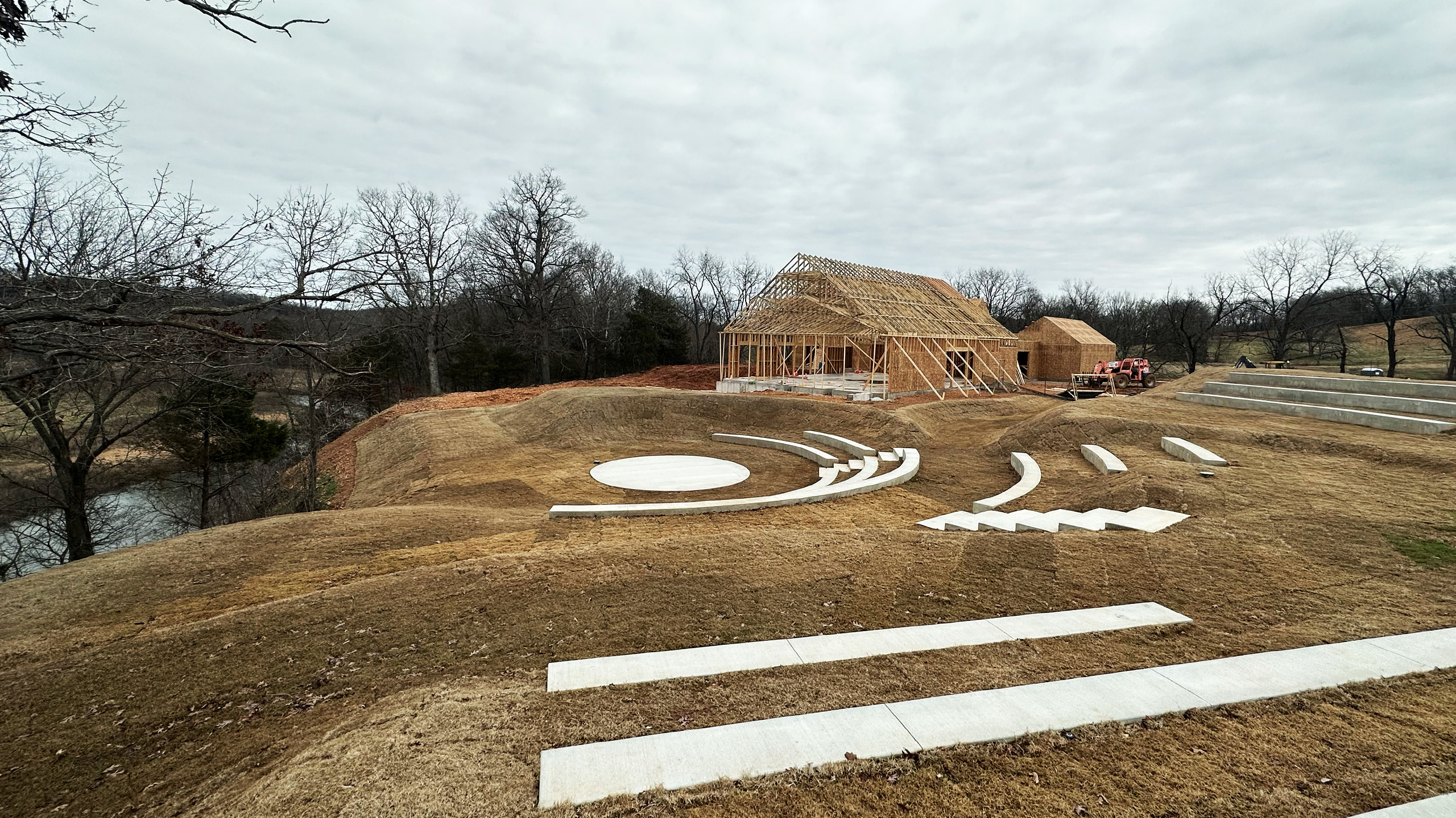 Amphitheater under construction