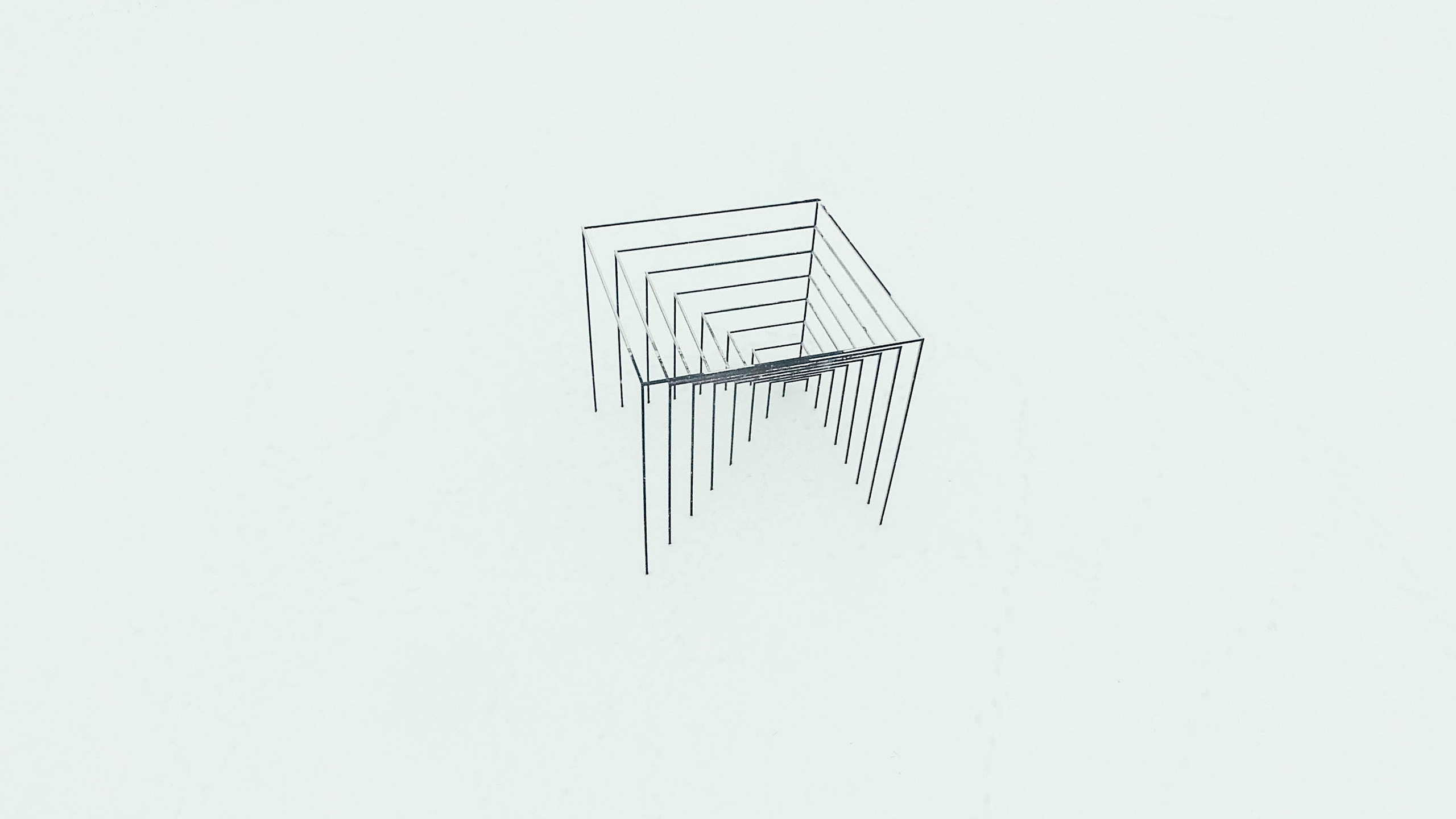 Inward Perspectives sculptural structure detail
