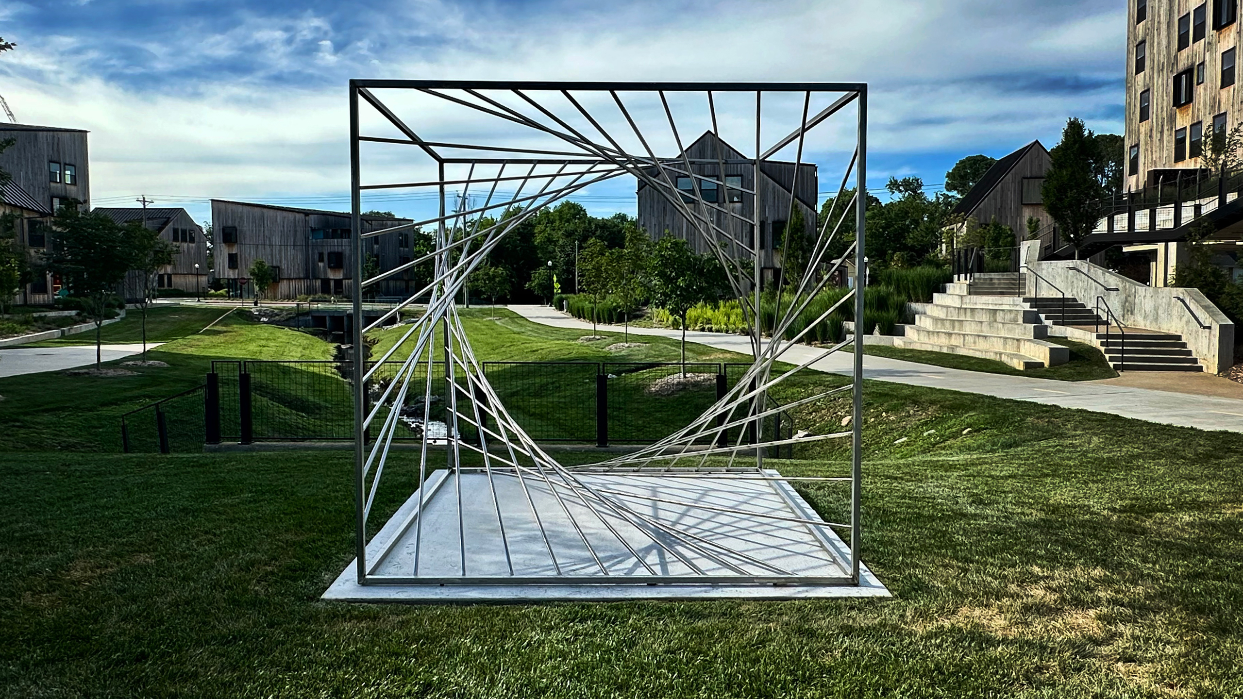 Parabolic Cube in place