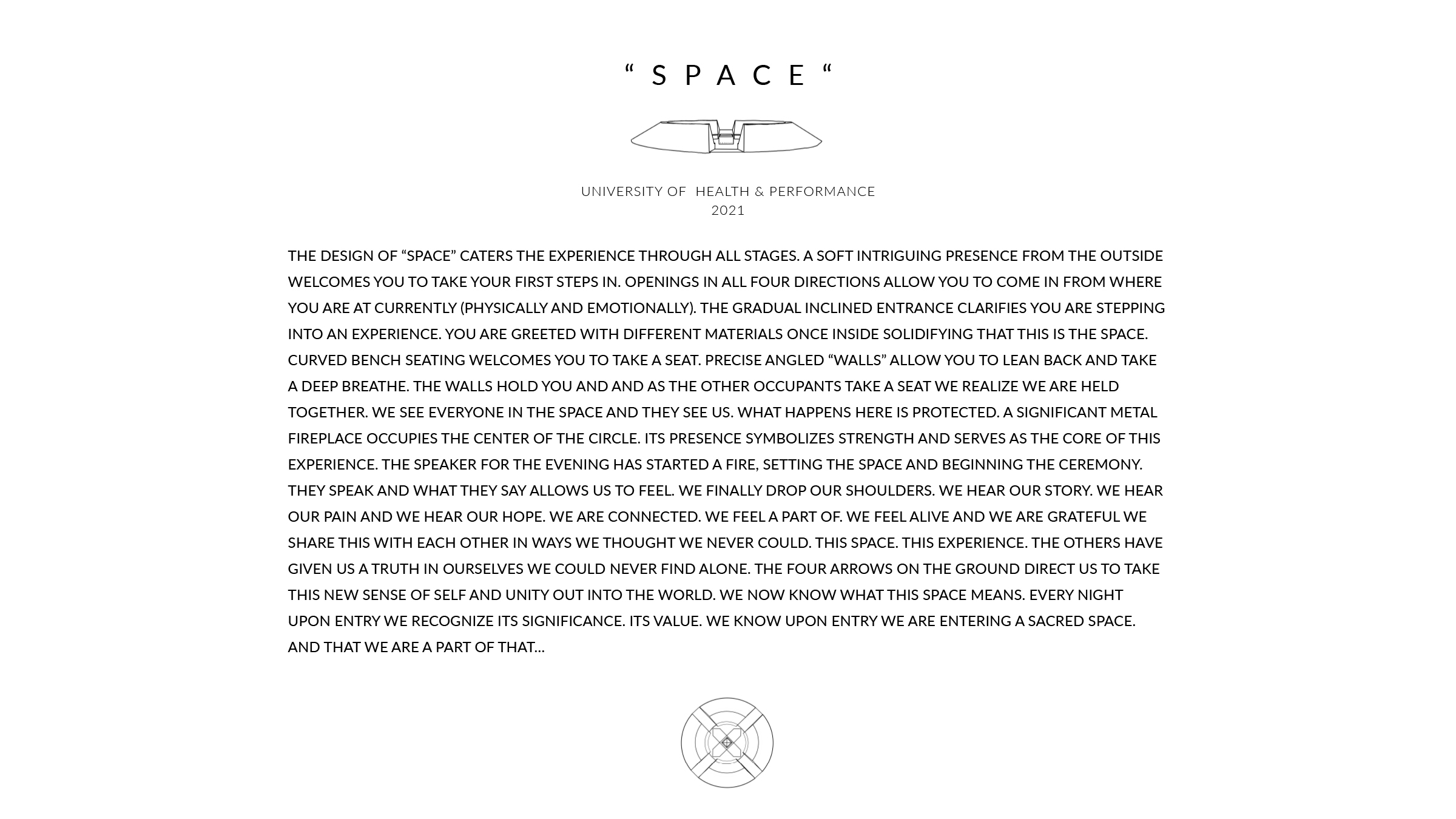 SPACE project concept and experience statement for the University of Health & Performance