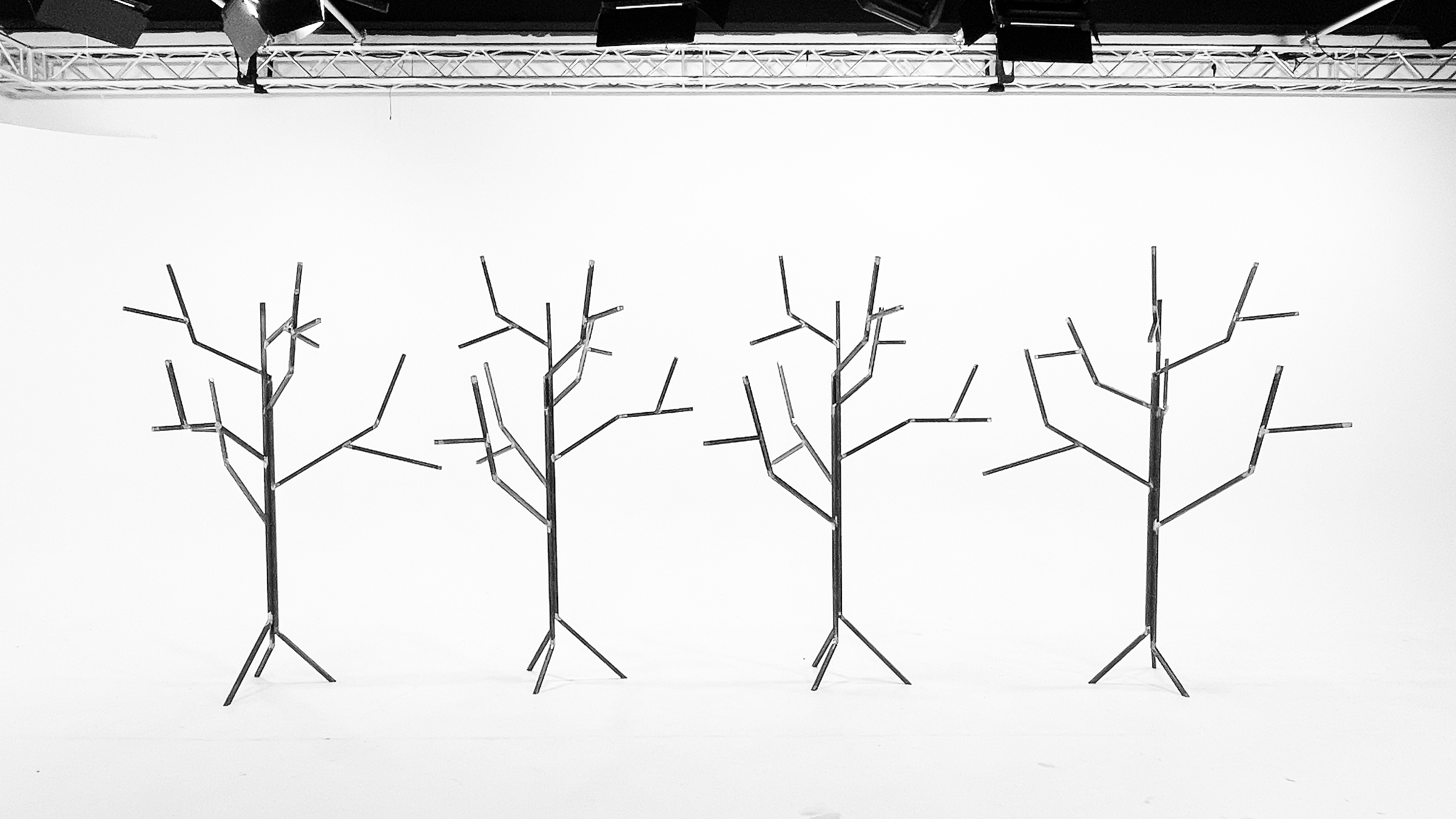 Tree-form sculptures created for What Happens Later
