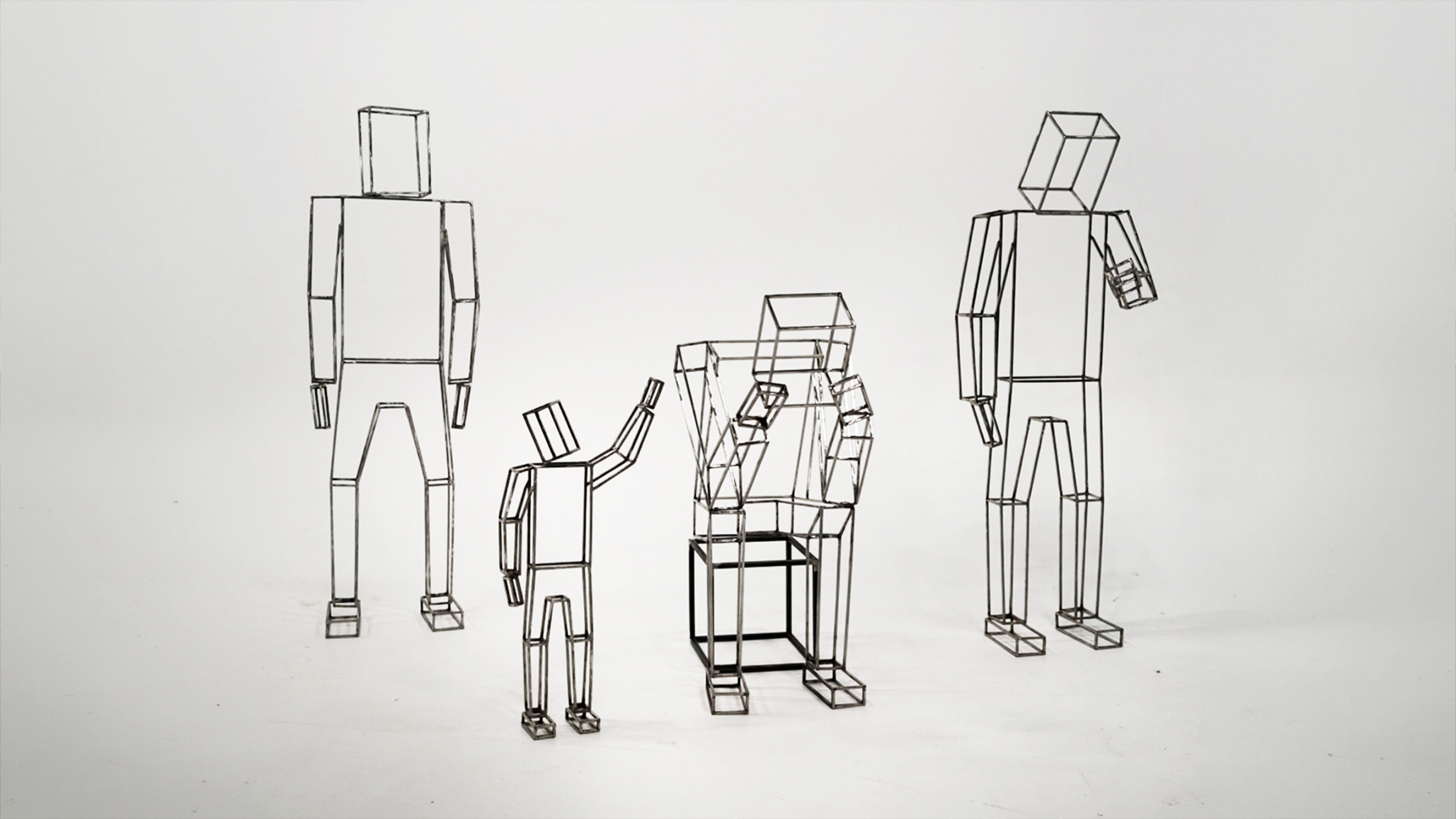 Figurative sculptures created for What Happens Later